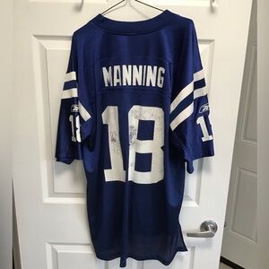 Peyton Manning Indianapolis Colts 18 Football Jersey Sz L Authentic